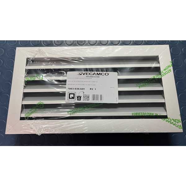Griglia di aerazione aria rettangolare in alluminio 33 X 18 con incasso - immagine 2