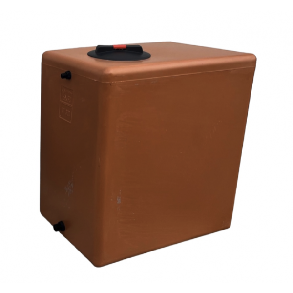 Serbatoio per Acqua Potabile Polietilene Marrone Litri 300 Parallelepipedo Verticale