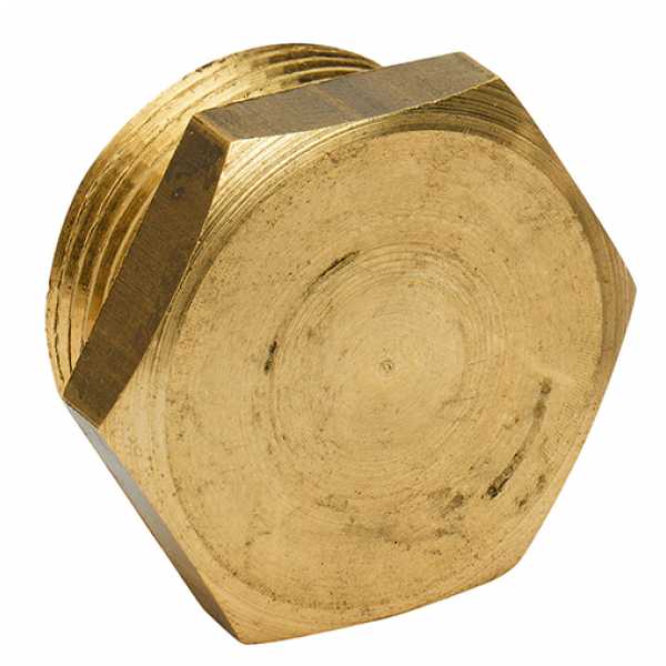 Tappo maschio in ottone giallo (Varie Misure)