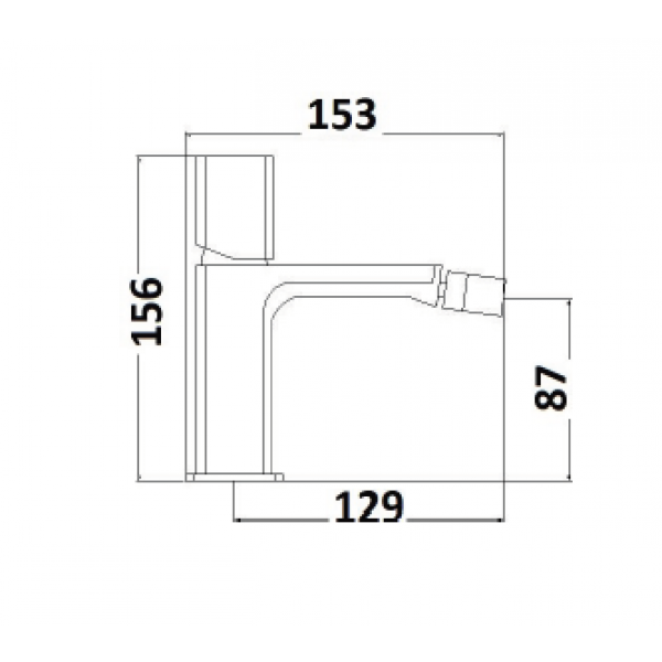 Miscelatore Monoforo Bidet Serie 21-23 con piletta click clack - immagine 2