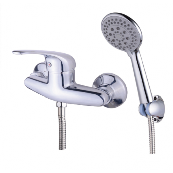 Miscelatore Doccia Esterno 1/2 con Kit doccia 4 getti serie Alice