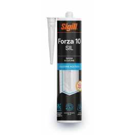 Silicone sigillante per sanitari bianco Forza 10 Sil, altissima qualità universale - Sigill