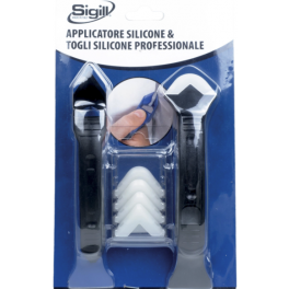 Applicatore con togli silicone, raschietto professionale 5 funzioni in 1 - Sigill