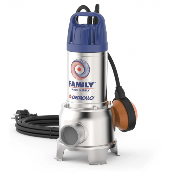 Elettropompa Sommersa per Acque Sporche Vortex Hp 0,70 FAMILY - Pedrollo