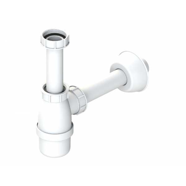 Sifone a bottiglia 11/4" X 32 in ABS Bianco - LB PLAST