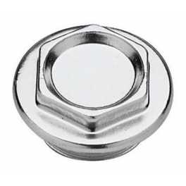 Tappo zincato Sx 11/4" per radiatore ghisa. Flangia 56mm