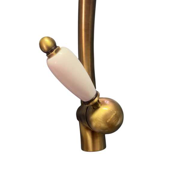 Miscelatore Lavello Cucina Serie Retrò BRONZO - OIOLI RUBINETTERIE - immagine 2