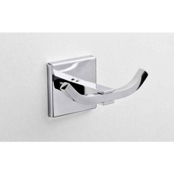Appendino porta accappatoio Doppio da bagno modello Plano - CQUBO