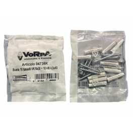 Busta con 10 pz tassello universale con vite 6 x 30 - Vorpa