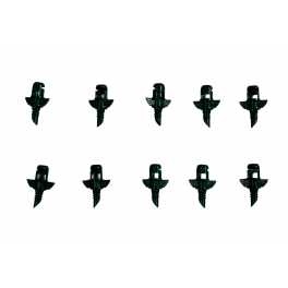 10 pezzi - Gocciolatore micro spray 180° filettato 75lt/h, raggio 1.7 mt