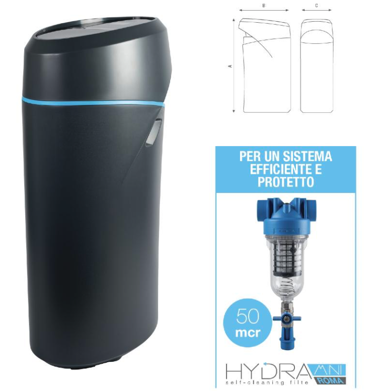 Addolcitore Atlas Filtri ROMA 1.25 con prefiltro Hydra incluso - immagine 2